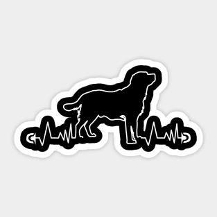 Labrador dog heartbeat Sticker